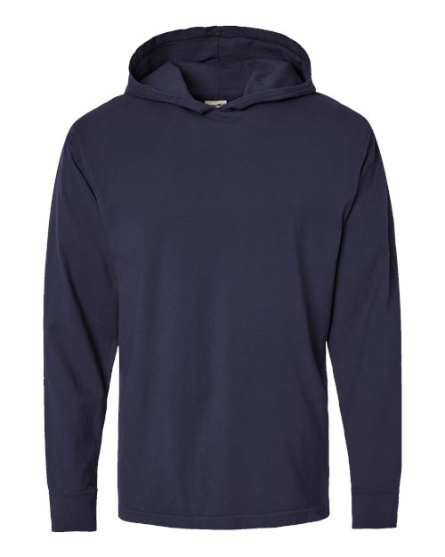 ComfortWash by Hanes GDH280 Unisex Garment-Dyed Jersey Hooded Long Sleeve T-Shirt