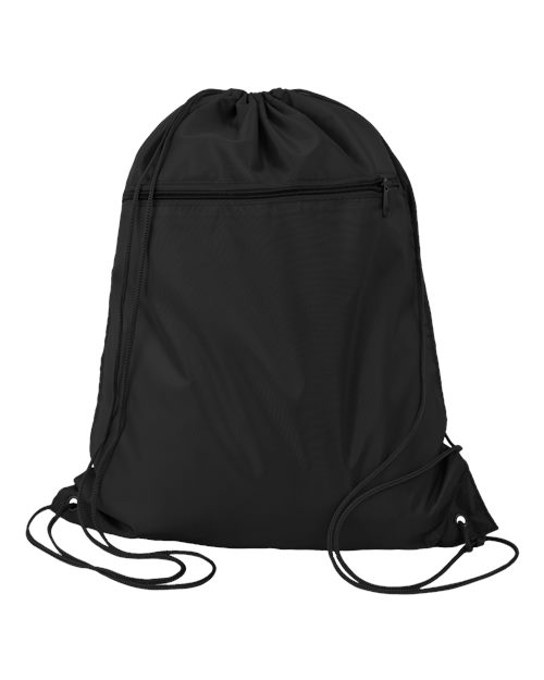 Q-Tees Q135200 Polyester Drawstring Backpack