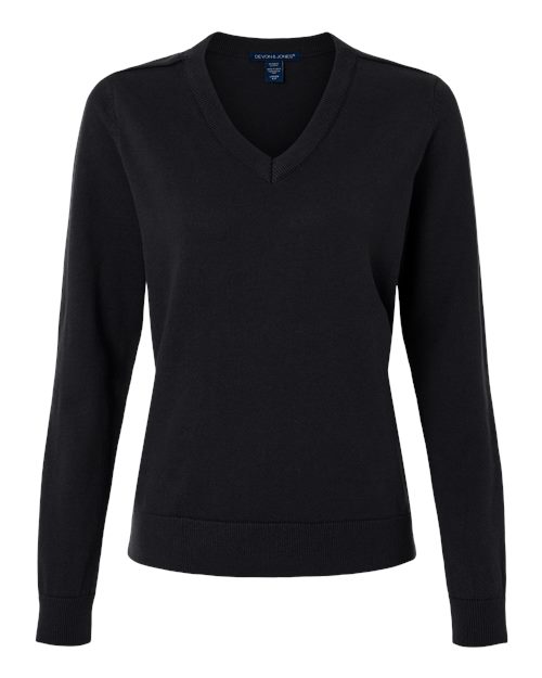Devon & Jones DG445W Women's New Classics V-Neck Sweater