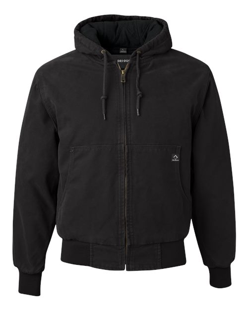 DRI DUCK 5020 Men's Cheyenne Boulder Cloth™ Hooded Jacket with Tricot Quilt Lining