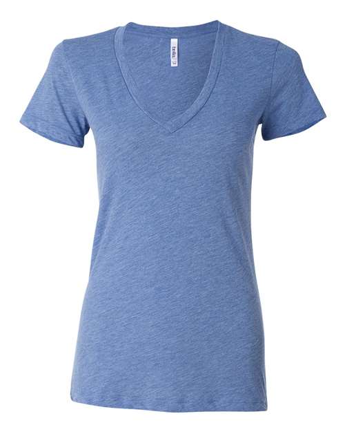 BELLA + CANVAS 8435 Women’s Triblend Deep V-Neck Tee