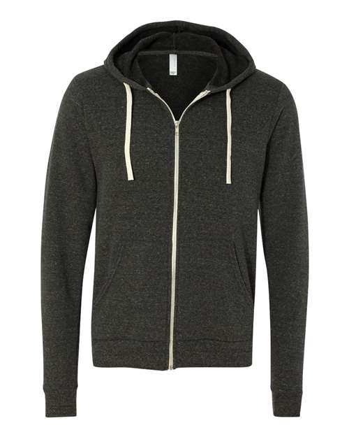 BELLA + CANVAS 3909 Unisex Triblend Sponge Fleece Full-Zip Hoodie Sweatshirt