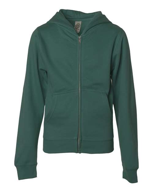 Independent Trading Co. SS4001YZ Youth Midweight Full-Zip Hooded Sweatshirt