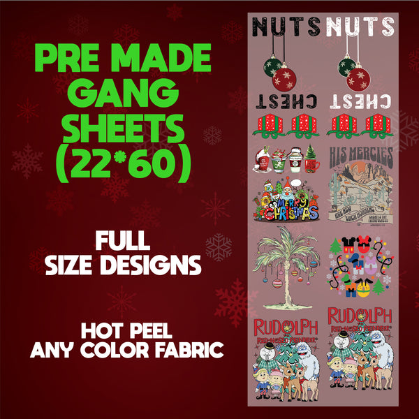 Christmas in July Shirt, 22X60 Gang Sheet Designs