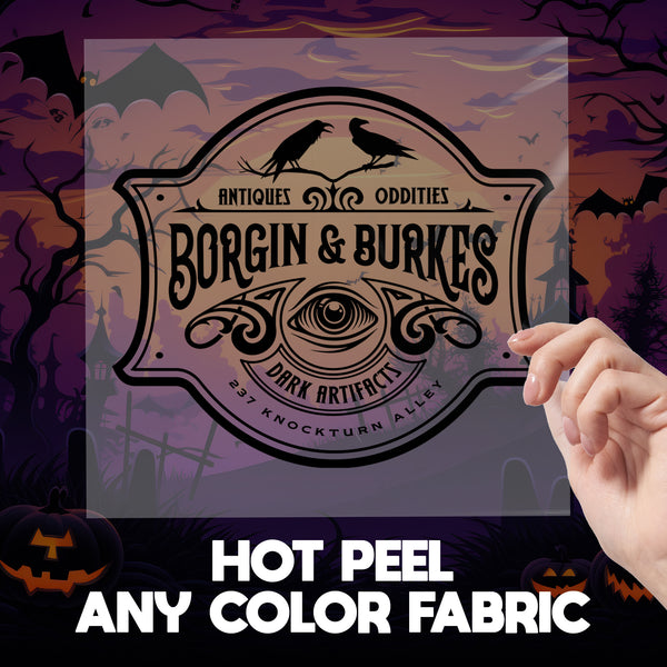 Borgin Burkes Halloween Ready To Press DTF Transfers