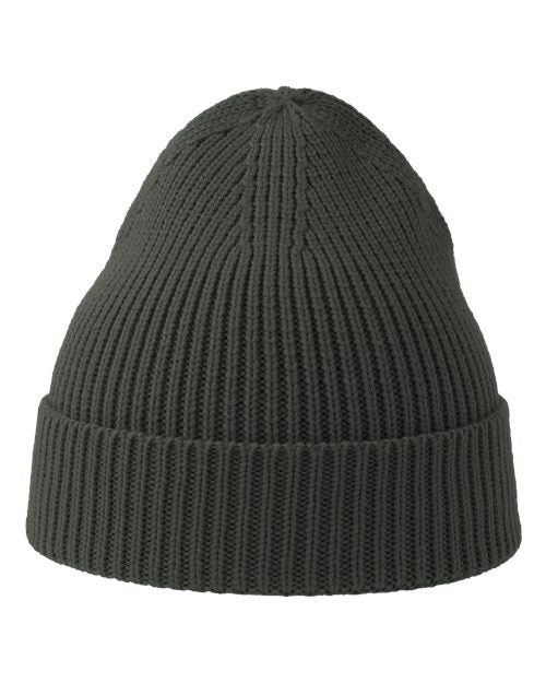 Load image into Gallery viewer, Atlantis Headwear ANDY Sustainable Fine Rib Cuffed Beanie - Dark Grey
