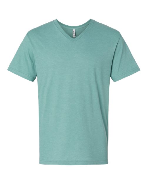 American Apparel 2006CVC Unisex CVC V-Neck Tee - Heather Arctic