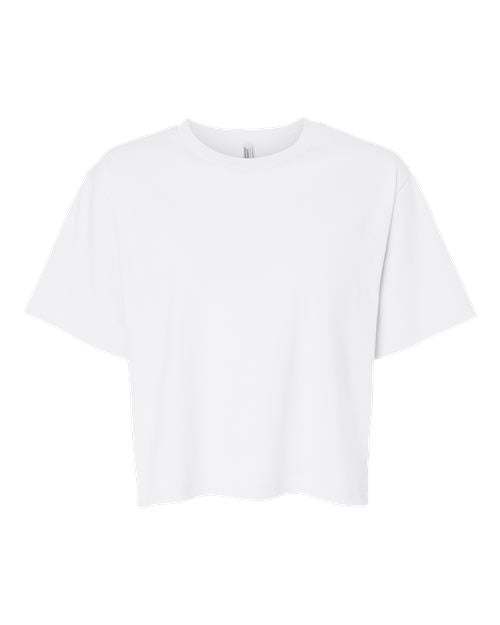 Load image into Gallery viewer, American Apparel 102 Women's Fine Jersey Mid-Length Boxy Tee - White
