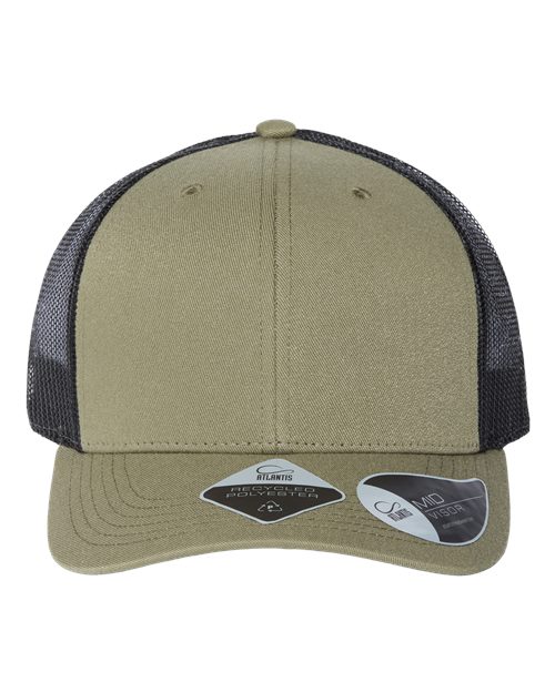Load image into Gallery viewer, Atlantis Headwear BRYCE Sustainable Trucker Cap - Olive/ Black
