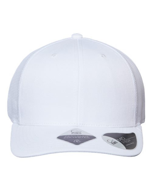 Load image into Gallery viewer, Atlantis Headwear BRYCE Sustainable Trucker Cap - White/ White
