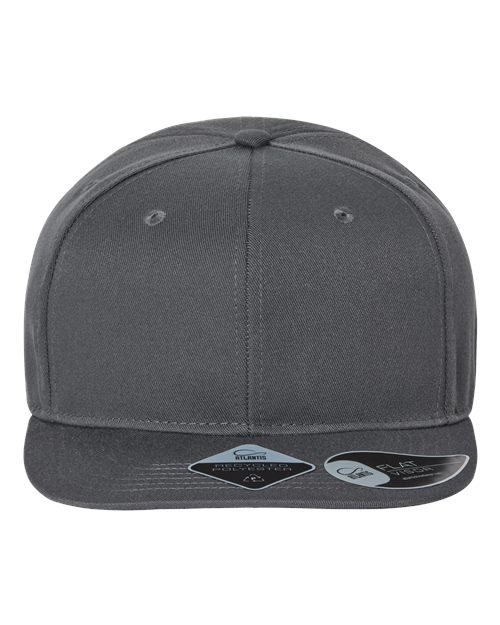 Atlantis Headwear JAMES Sustainable Flat Bill Cap - Dark Grey