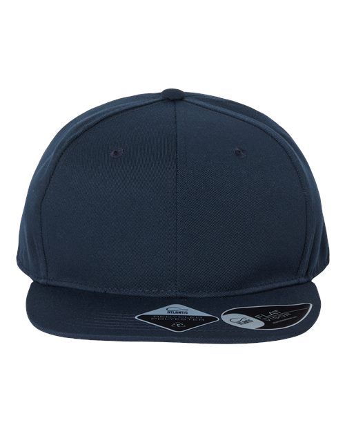Atlantis Headwear JAMES Sustainable Flat Bill Cap - Navy