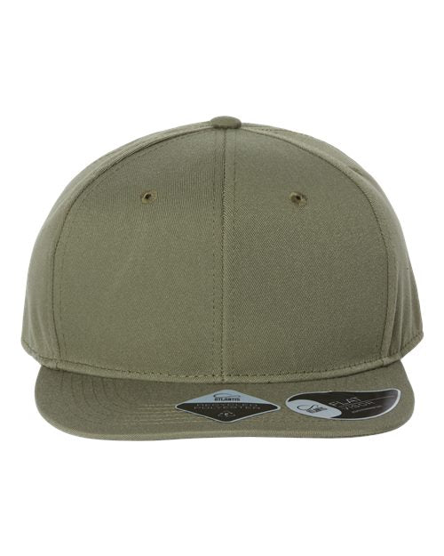 Atlantis Headwear JAMES Sustainable Flat Bill Cap - Olive
