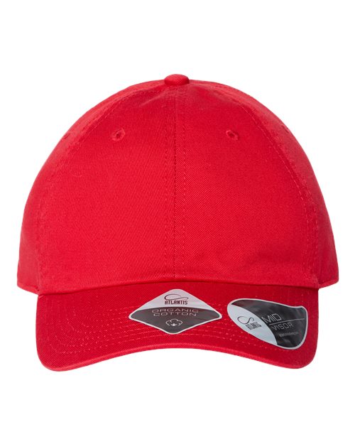 Atlantis Headwear FRASER Sustainable Dad Hat - Red