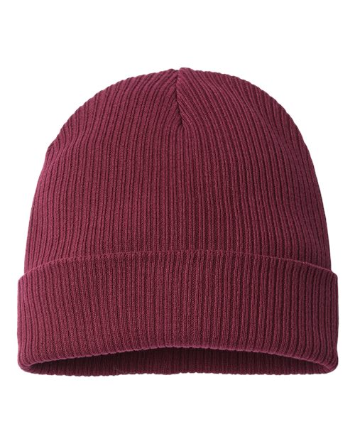 Load image into Gallery viewer, Atlantis Headwear NELSON Sustainable Cuffed Beanie - Burgundy

