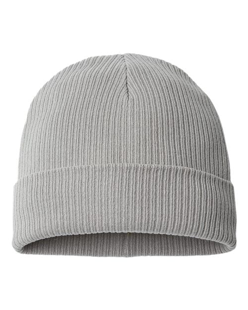 Load image into Gallery viewer, Atlantis Headwear NELSON Sustainable Cuffed Beanie - Light Grey
