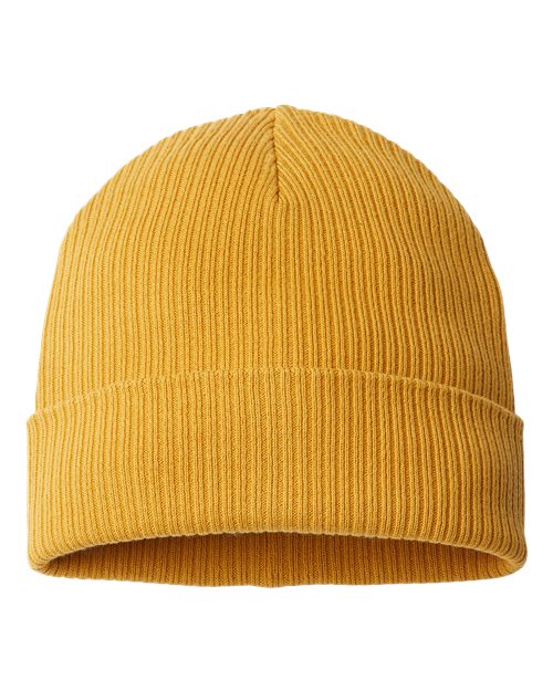 Load image into Gallery viewer, Atlantis Headwear NELSON Sustainable Cuffed Beanie - Mustard Yellow
