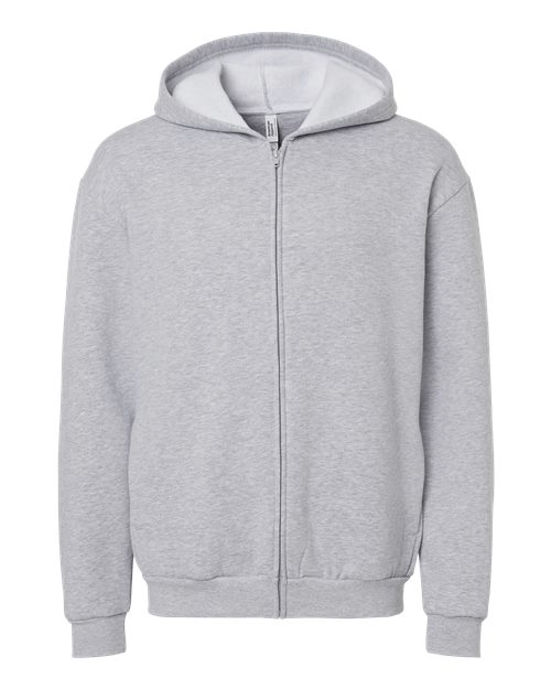 Load image into Gallery viewer, American Apparel RF497 Unisex ReFlex Fleece Full-Zip Hoodie Sweatshirt - Heather Grey
