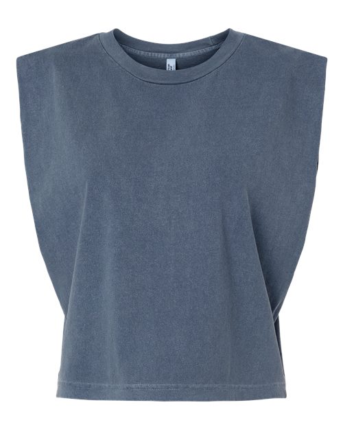 Load image into Gallery viewer, American Apparel 307GD Women's Heavyweight Cotton Garment-Dyed Muscle Tee - Faded Navy
