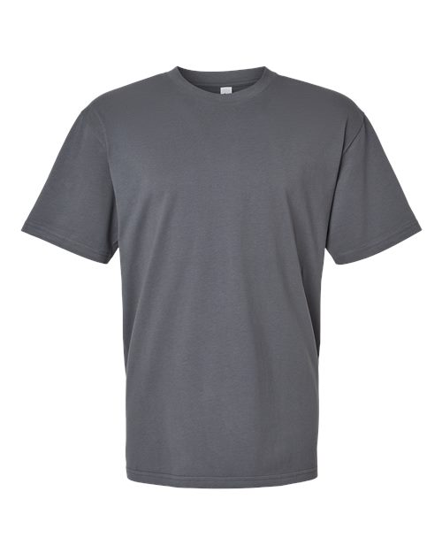 American Apparel 5389 Unisex Sueded Tee - Sueded Asphalt