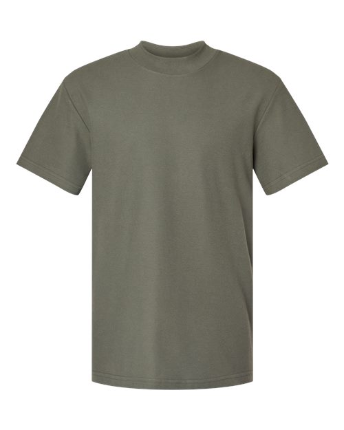 American Apparel 1PQ Unisex Pique Mock Neck Tee - Lieutenant