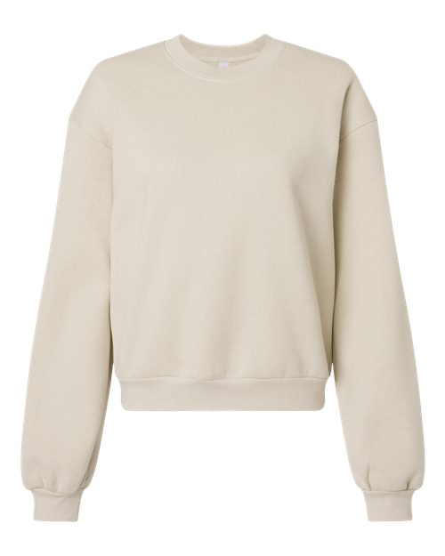 Load image into Gallery viewer, American Apparel RF494 Women's ReFlex Fleece Crewneck Sweatshirt - Bone
