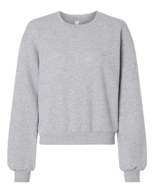 American Apparel RF494 Women's ReFlex Fleece Crewneck Sweatshirt - Heather Grey