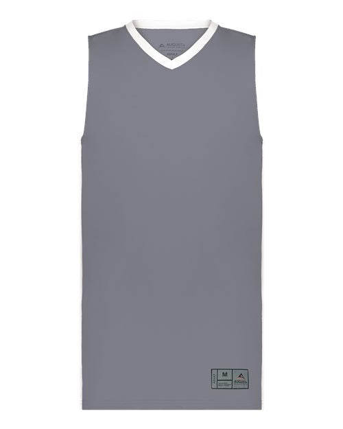 Augusta Sportswear 6886 Men's Match-Up Basketball Jersey - Graphite/ White