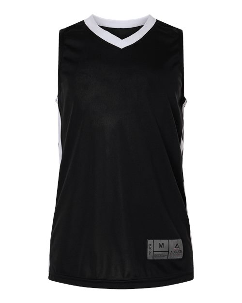 Load image into Gallery viewer, Augusta Sportswear 6887 Youth Match-Up Basketball Jersey - Black/ White
