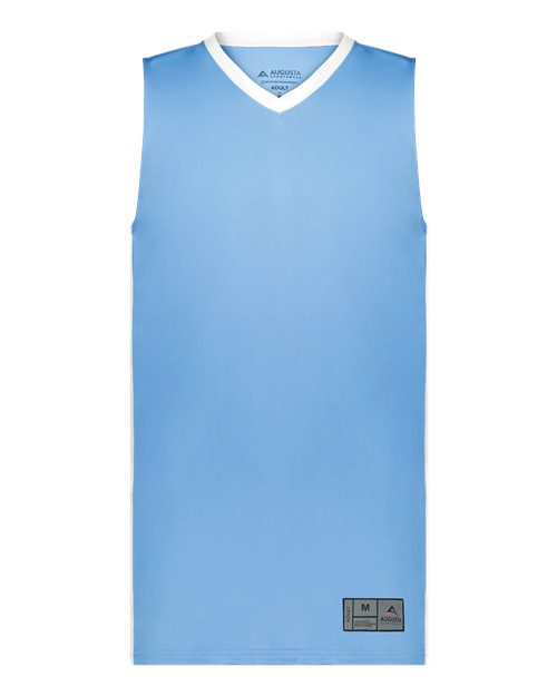 Augusta Sportswear 6887 Youth Match-Up Basketball Jersey - Columbia Blue/ White