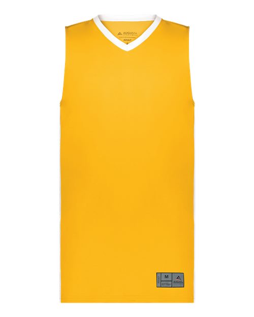 Load image into Gallery viewer, Augusta Sportswear 6887 Youth Match-Up Basketball Jersey - Gold/ White
