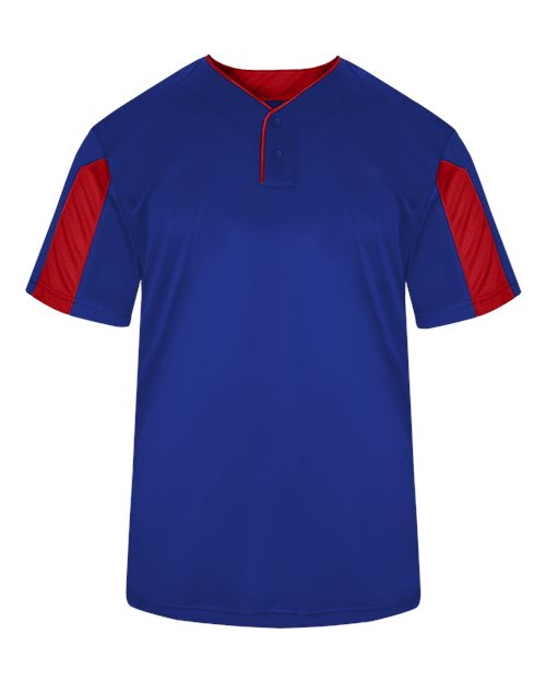 Alleson Athletic 7976 Men's Striker Placket - Royal/ Red