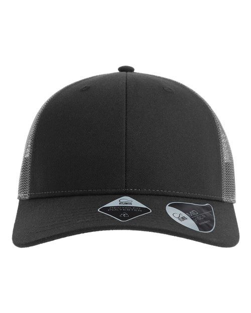 Load image into Gallery viewer, Atlantis Headwear BRYCE Sustainable Trucker Cap - Black/ Dark Grey
