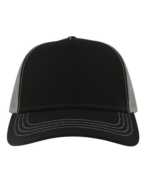 Load image into Gallery viewer, Atlantis Headwear RAPPER Sustainable Canvas Cap - Black/ Grey
