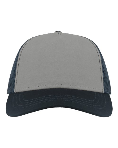 Atlantis Headwear RAPPER Sustainable Canvas Cap - Grey/ Navy