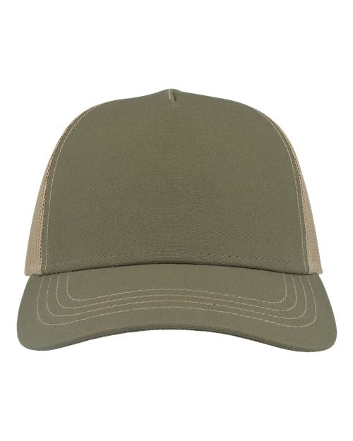 Atlantis Headwear RAPPER Sustainable Canvas Cap - Olive Green/ Khaki