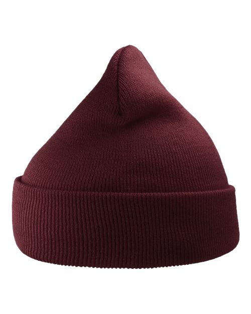 Load image into Gallery viewer, Atlantis Headwear WIND Sustainable 12" Knit Beanie - Burgundy
