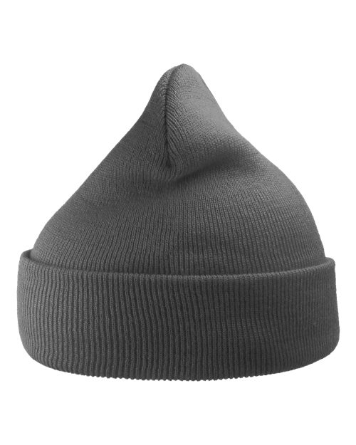Load image into Gallery viewer, Atlantis Headwear WIND Sustainable 12" Knit Beanie - Dark Grey
