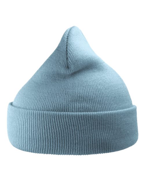 Atlantis Headwear WIND Sustainable 12" Knit Beanie - Light Blue