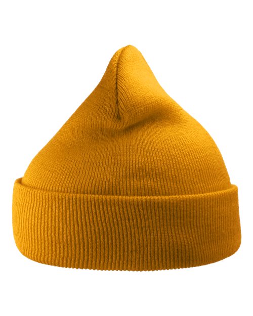 Load image into Gallery viewer, Atlantis Headwear WIND Sustainable 12" Knit Beanie - Mustard Yellow

