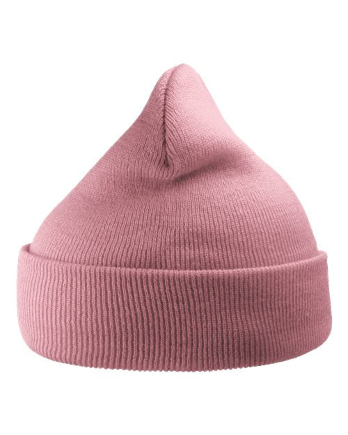 Load image into Gallery viewer, Atlantis Headwear WIND Sustainable 12" Knit Beanie - Pink
