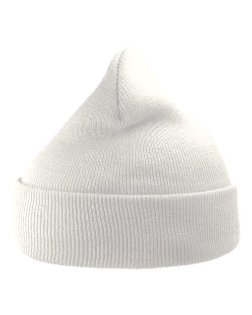 Load image into Gallery viewer, Atlantis Headwear WIND Sustainable 12" Knit Beanie - White
