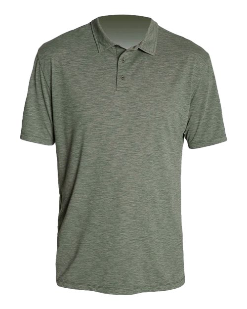 Load image into Gallery viewer, ANETIK MPLPRS0 Men's Low Pro Tech Polo - Dark Olive Heathered
