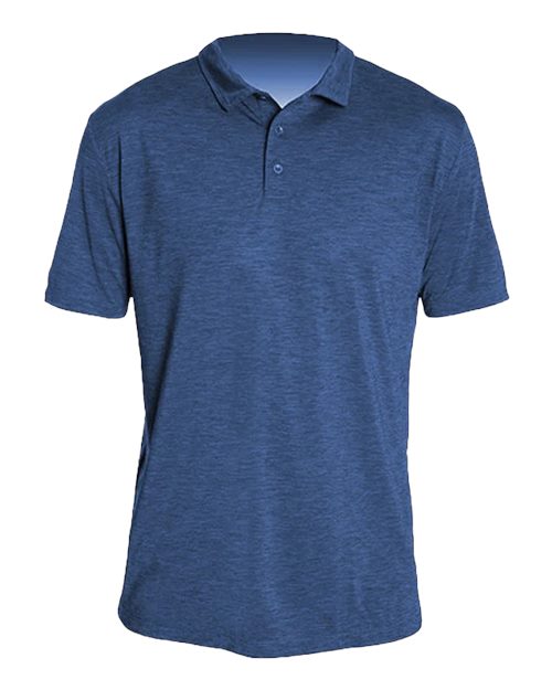 ANETIK MPLPRS0 Men's Low Pro Tech Polo - Navy Heathered
