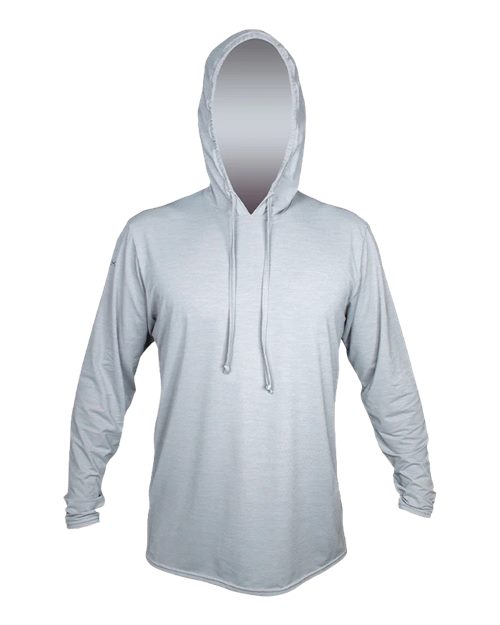 Load image into Gallery viewer, ANETIK MVLPRH8 Men's Low Pro Tech Hooded Long Sleeve T-Shirt - Alloy Heathered
