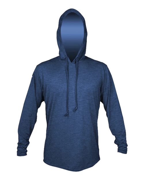 Load image into Gallery viewer, ANETIK MVLPRH8 Men's Low Pro Tech Hooded Long Sleeve T-Shirt - Navy Heathered
