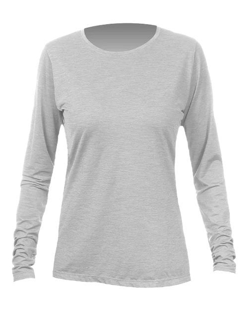 Load image into Gallery viewer, ANETIK WSBRZL0 Women's Breeze Tech Long Sleeve T-Shirt - Alloy Heathered
