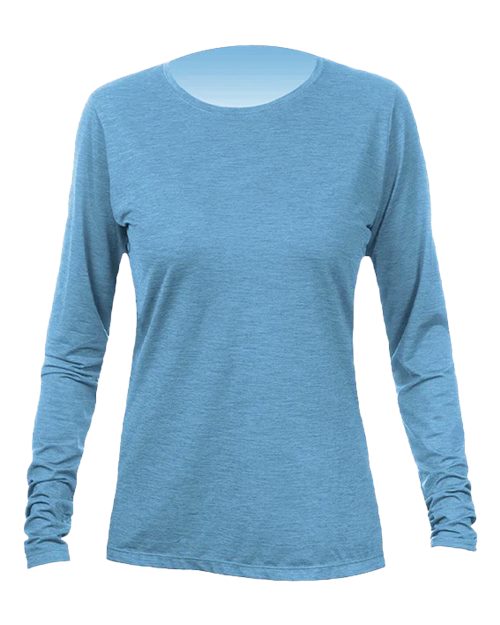 Load image into Gallery viewer, ANETIK WSBRZL0 Women's Breeze Tech Long Sleeve T-Shirt - Bahama Heathered
