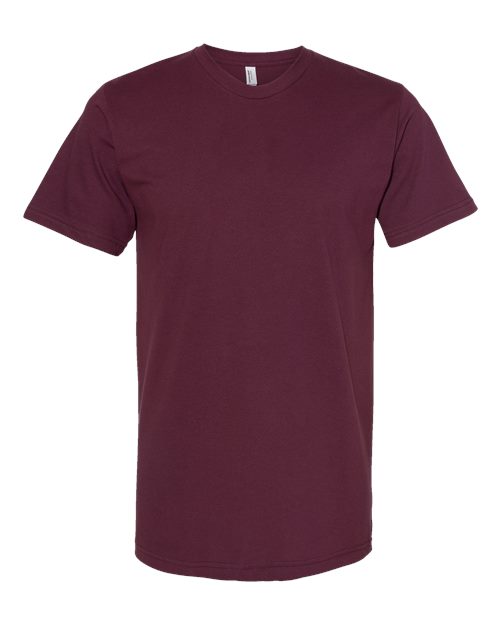 American Apparel 2001 Unisex Fine Jersey Tee - Burgundy