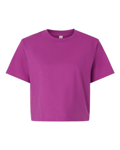 Load image into Gallery viewer, American Apparel 102 Women's Fine Jersey Mid-Length Boxy Tee - Super Pink
